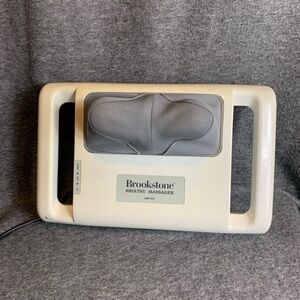 Brookstone Shiatsu Massager - Cream and Gray